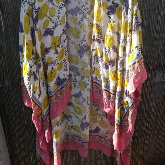 Cover Up Multicolor Floral & Lemons India Women's - No Size - See Measurements - Picture 5 of 13